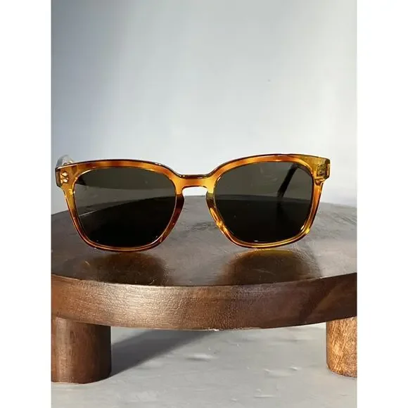 Celine Brown Tortoise shell square frame cl401521 mineral 53E Sunglasses
